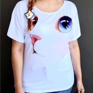 Low availability! Choo Choo Cat blouse